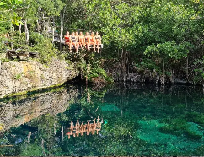 Cenote Xunaan-Ha on a private Cobá group tour