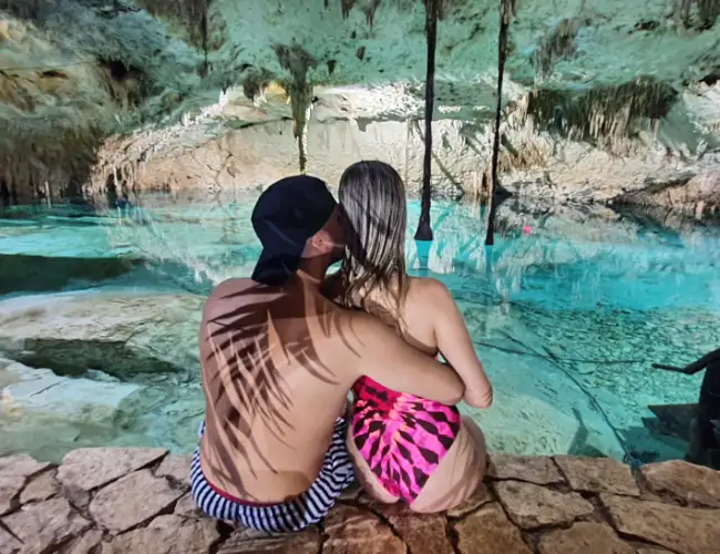 A private underground cenote visit at Taak Bi Ha